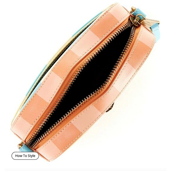 NWT Kurt Geiger London Shoreditch Small Striped Camera Crossbody Bag - Picture 3 of 9